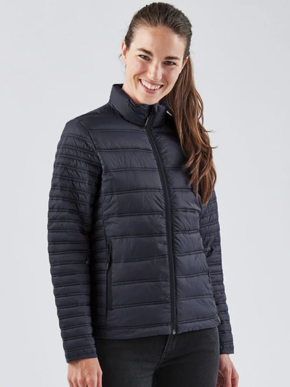 Stormtech NWT Women's Navy Blue Basecamp Quilted Lightweight Thermal Jacket, L